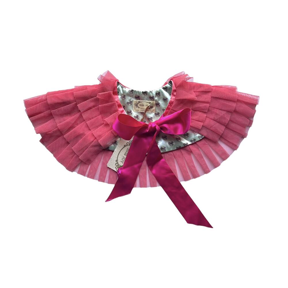 Mia Joy Gia Coral Tulle Ruffled Caplet